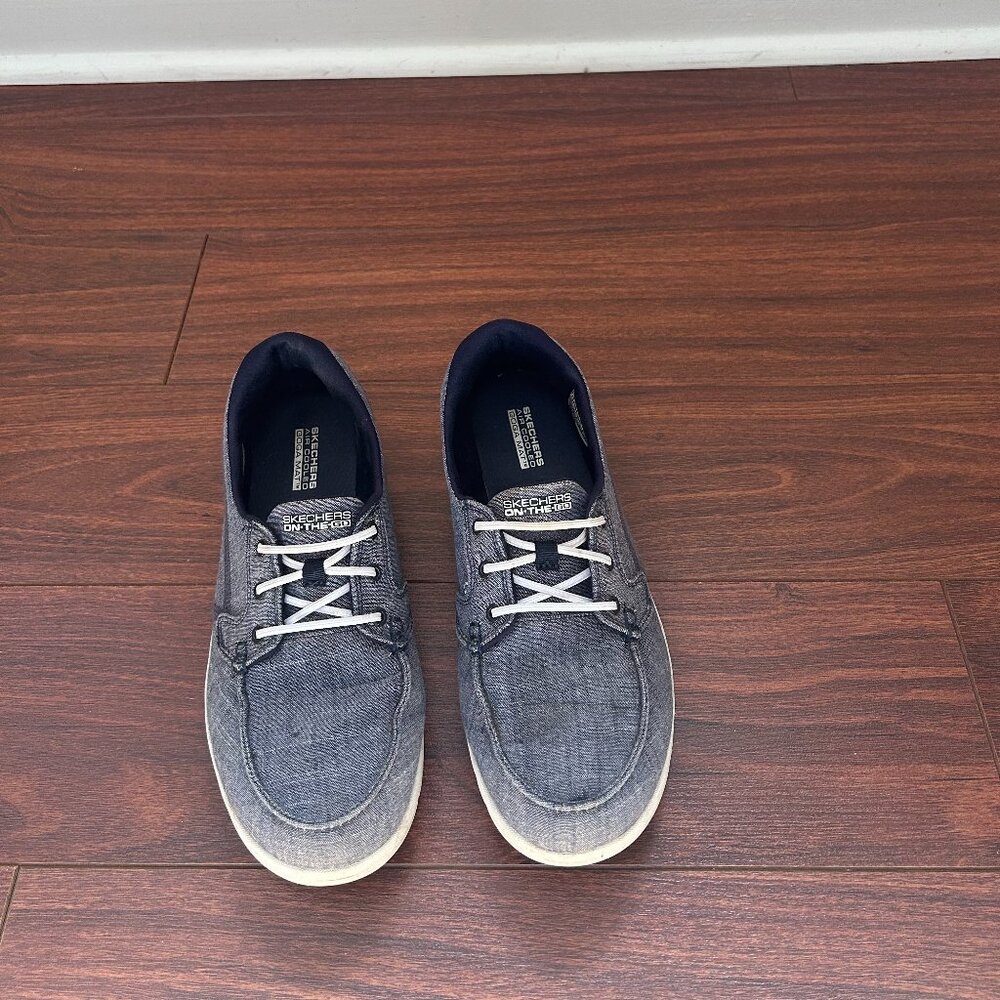 Denim Skechers Air Cooled boat shoes women’s size 9.5